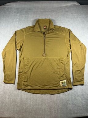 Authentic USMC Peckham Polartec FR FROG Waffle Pullover Halfzip Fleece Medium